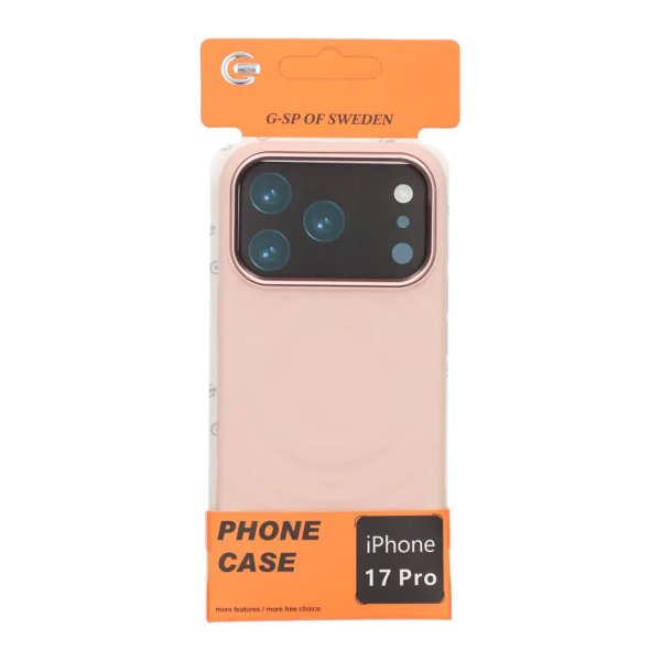 iPhone 17 Pro Skal Silikon MagSafe Rosa
