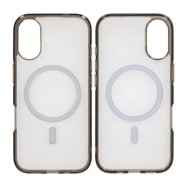 iPhone 17 Skal TPU MagSafe Transparent Svart