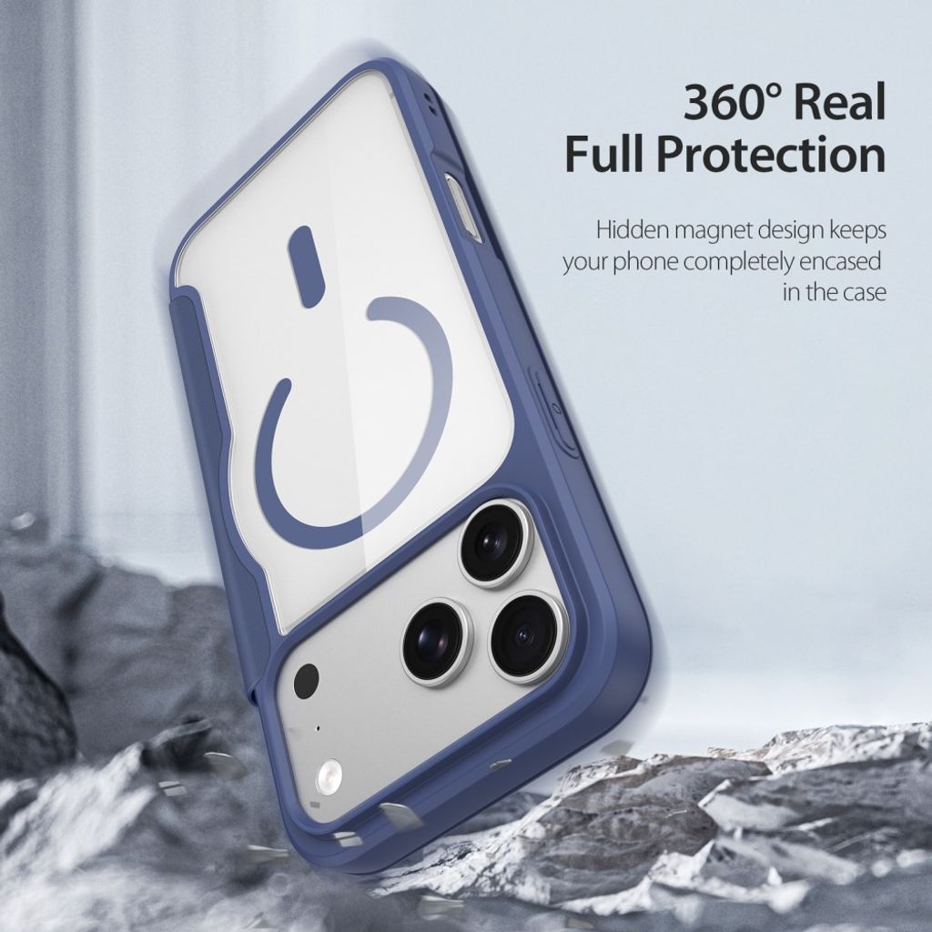 Dux Ducis iPhone 17 Pro Max/iPhone 18 Pro Max Fodral Skin X Pro Series MagSafe Blå