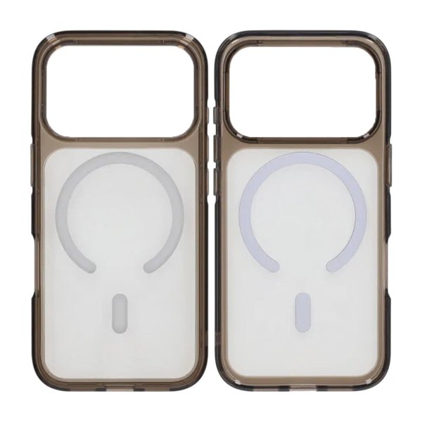 iPhone 17 Pro Max Skal TPU MagSafe Svart Transparent