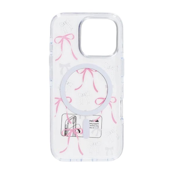 iPhone 16 Pro Max Skal Mönster MagSafe Rosett