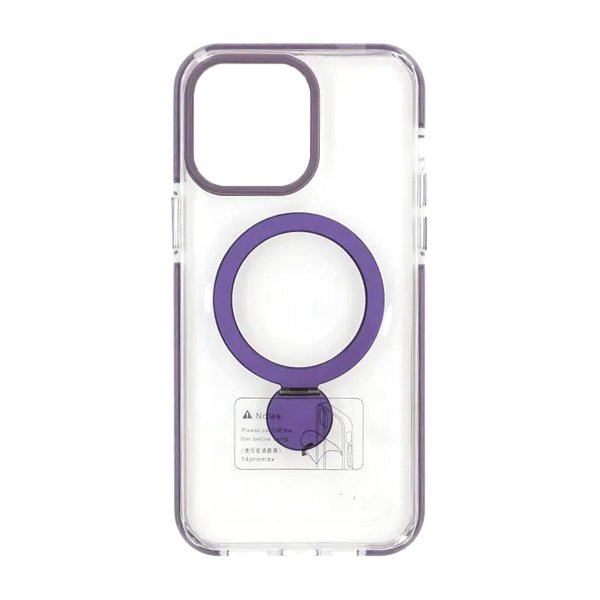 iPhone 15 Pro Skal Ringstativ MagSafe Lila