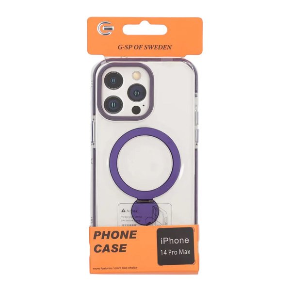 iPhone 14 Pro Max Skal Ringstativ MagSafe Lila