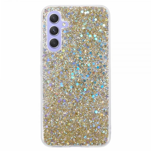 Nordic Covers Samsung Galaxy A15 Skal Sparkle Series Citrine Gold
