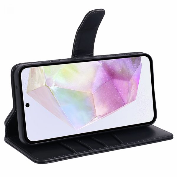 Nordic Covers Samsung Galaxy A35 Fodral Essential Leather Raven Black