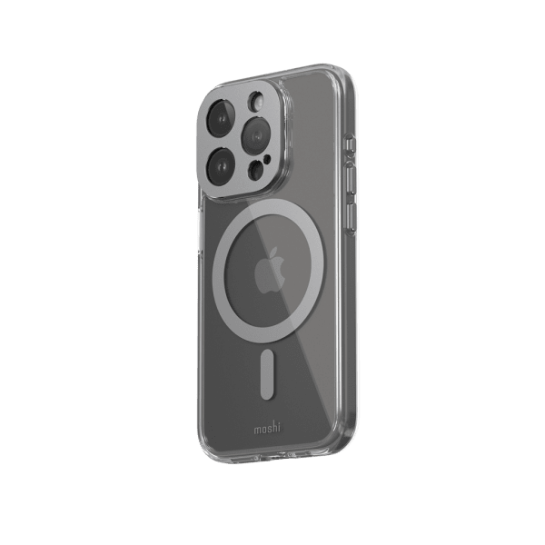 Moshi iPhone 15 Pro Skal iGlaze MagSafe Meteorite Gray