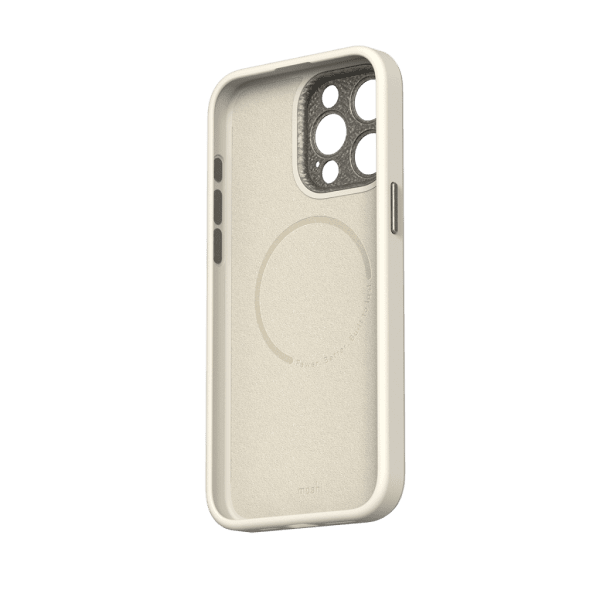 Moshi iPhone 15 Pro Max Skal Napa MagSafe Eggnog White