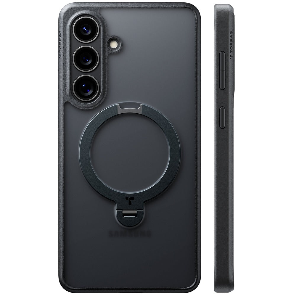 Torras Samsung Galaxy S26 Plus Skal Ostand Q3 Spin Obsidian Black