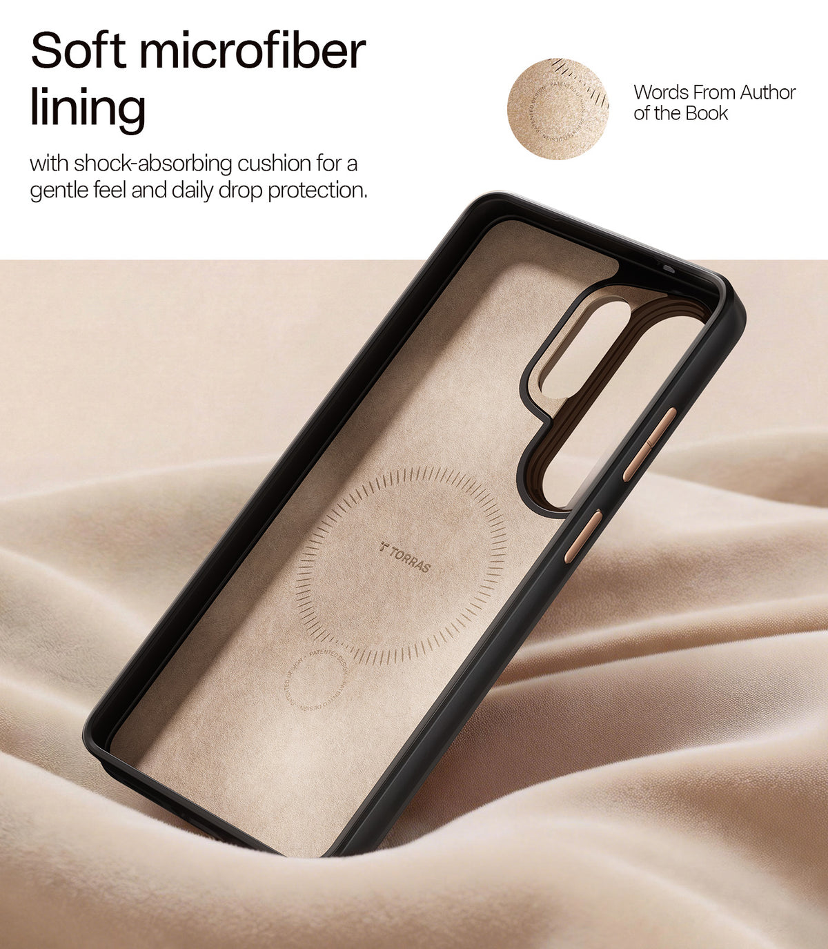 Torras Samsung Galaxy S26 Ultra Skal Ostand Q3 Vegskin Obsidian Black