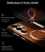 Torras Samsung Galaxy S26 Ultra Skal Ostand Q3 Vegskin Amber Brown