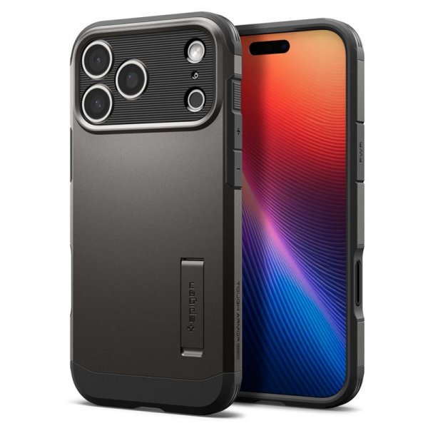 Spigen iPhone 17 Pro Max Skal Tough Armor T MagFit Gunmetal