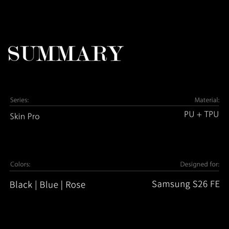 Dux Ducis Samsung Galaxy S26 FE Fodral Skin Pro Series Svart