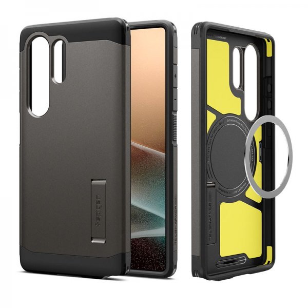 Spigen Samsung Galaxy S25 Ultra Skal Tough Armor MagFit Gunmetal