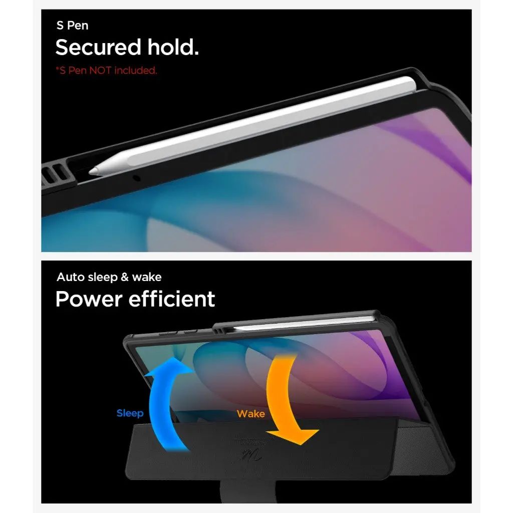 Spigen Samsung Galaxy Tab S12 Plus Fodral Rugged Armor Pro Svart