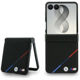 BMW Samsung Galaxy Z Flip 8 Skal Tricolor Stripe Svart