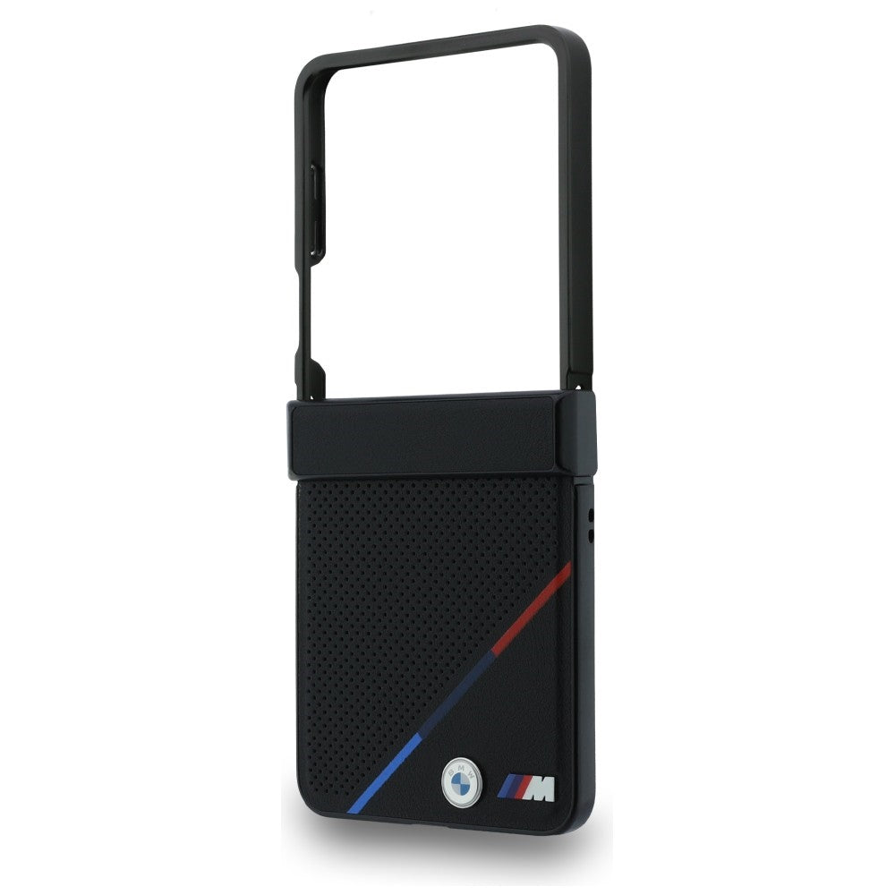 BMW Samsung Galaxy Z Flip 8 Skal Tricolor Stripe Svart