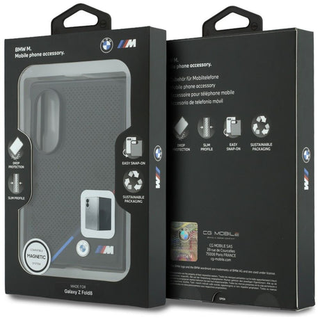 BMW Samsung Galaxy Z Fold 8 Skal Tricolor Stripe Svart