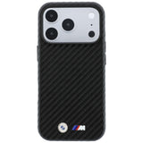 BMW iPhone 18 Pro Skal M Carbon Metal Logo Svart
