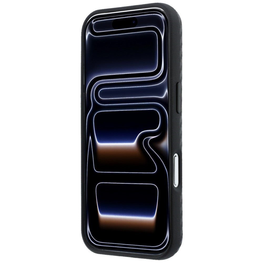 BMW iPhone 18 Pro Skal M Carbon Metal Logo Svart