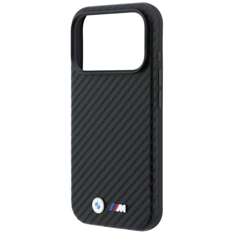 BMW iPhone 18 Pro Skal M Carbon Metal Logo Svart