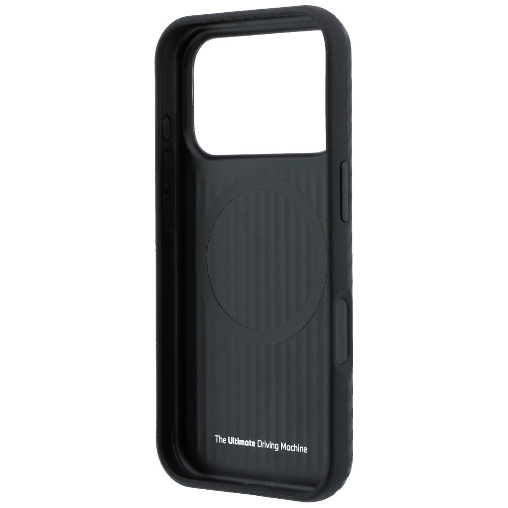 BMW iPhone 18 Pro Skal M Carbon Metal Logo Svart