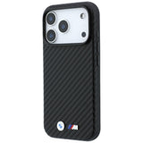 BMW iPhone 18 Pro Max Skal M Carbon Metal Logo Svart