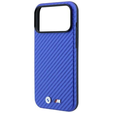 BMW iPhone 17 Pro/iPhone 18 Pro Skal M Carbon Metal Logo Blå