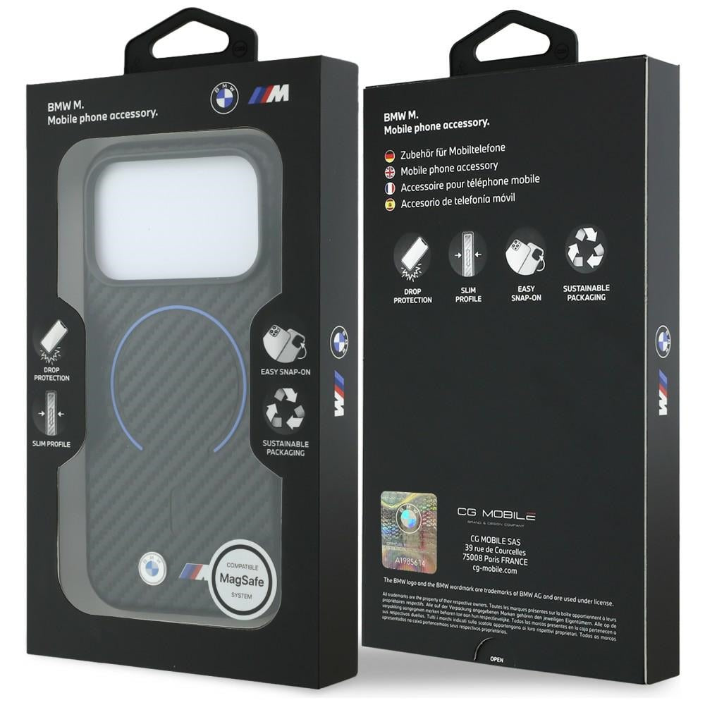 BMW iPhone 17 Pro/iPhone 18 Pro Skal M Carbon Printed Ring Svart