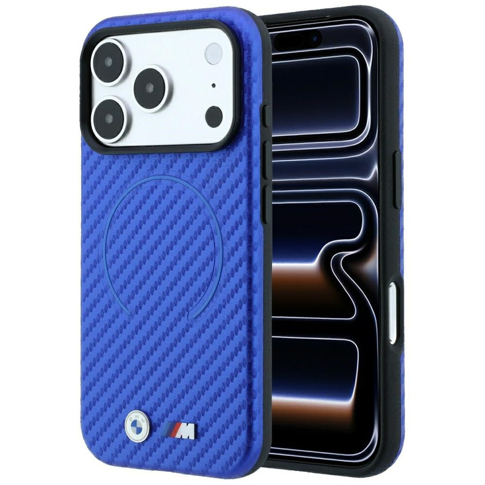 BMW iPhone 17 Pro/iPhone 18 Pro Skal M Carbon Printed Ring Blå