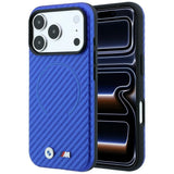 BMW iPhone 17 Pro/iPhone 18 Pro Skal M Carbon Printed Ring Blå