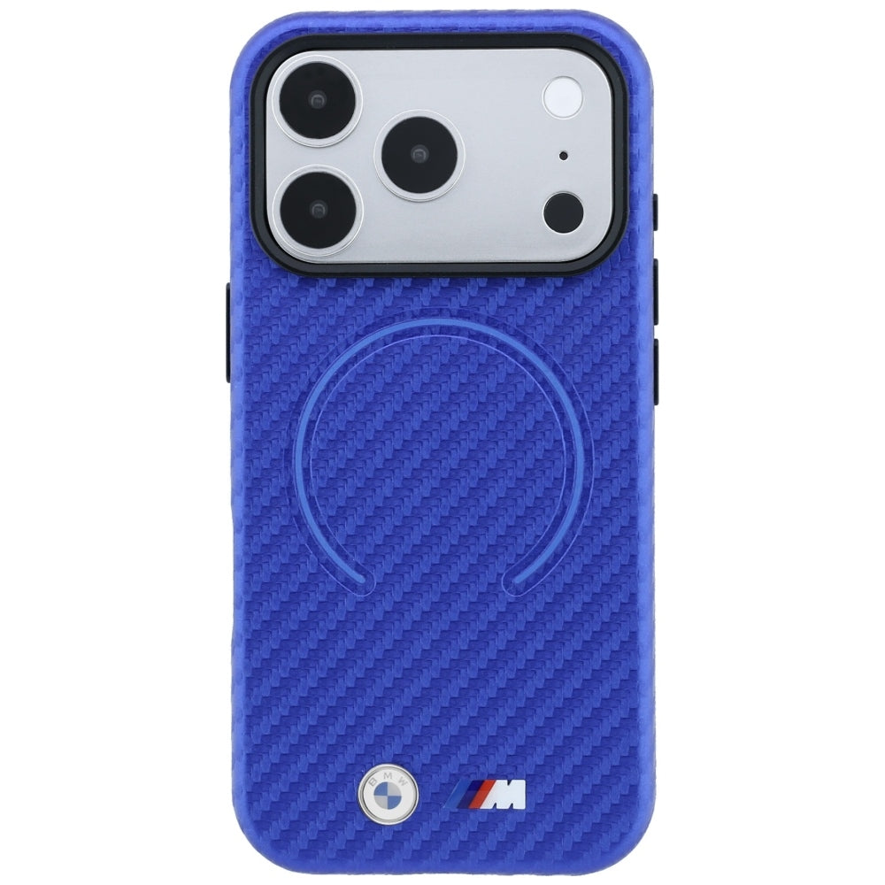 BMW iPhone 17 Pro/iPhone 18 Pro Skal M Carbon Printed Ring Blå