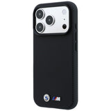 BMW iPhone 17 Pro/iPhone 18 Pro Skal M Quadrille Kevlar Metal Logo Svart