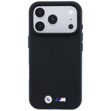 BMW iPhone 17 Pro Max/iPhone 18 Pro Max Skal M Quadrille Kevlar Metal Logo Svart
