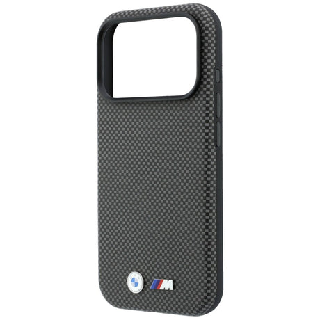BMW iPhone 17 Pro Max/iPhone 18 Pro Max Skal M Quadrille Kevlar Metal Logo Grå