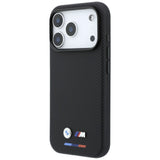 BMW iPhone 17 Pro/iPhone 18 Pro Skal M Quadrille Kevlar Tricolor & Metal Logo Svart