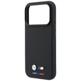 BMW iPhone 17 Pro/iPhone 18 Pro Skal M Quadrille Kevlar Tricolor & Metal Logo Svart