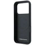 BMW iPhone 17 Pro Max/iPhone 18 Pro Max Skal M Quadrille Kevlar Tricolor & Metal Logo Svart