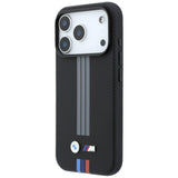 BMW iPhone 17 Pro/iPhone 18 Pro Skal M Quadrille Kevlar Tricolor Lines Svart