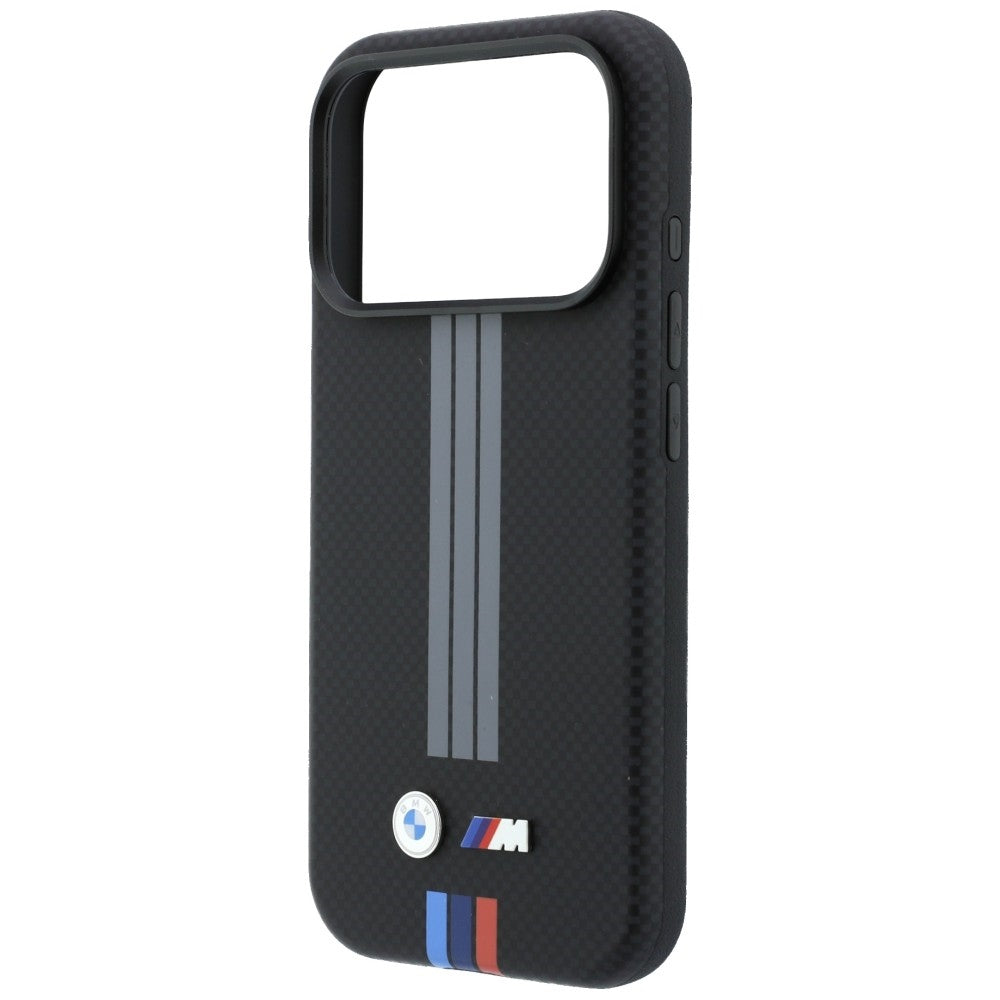 BMW iPhone 17 Pro/iPhone 18 Pro Skal M Quadrille Kevlar Tricolor Lines Svart