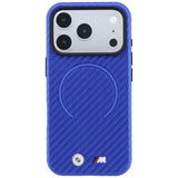 BMW iPhone 17 Pro Max/iPhone 18 Pro Max Skal M Carbon Printed Ring Blå