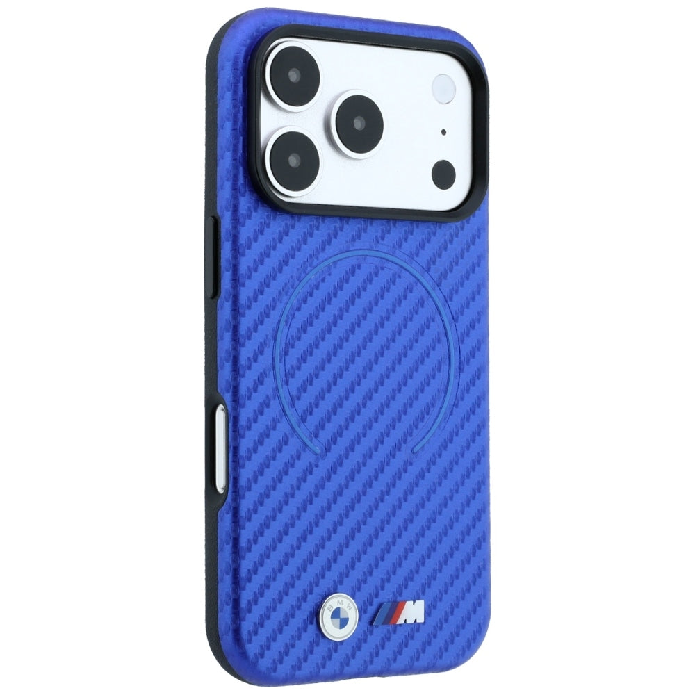 BMW iPhone 17 Pro Max/iPhone 18 Pro Max Skal M Carbon Printed Ring Blå