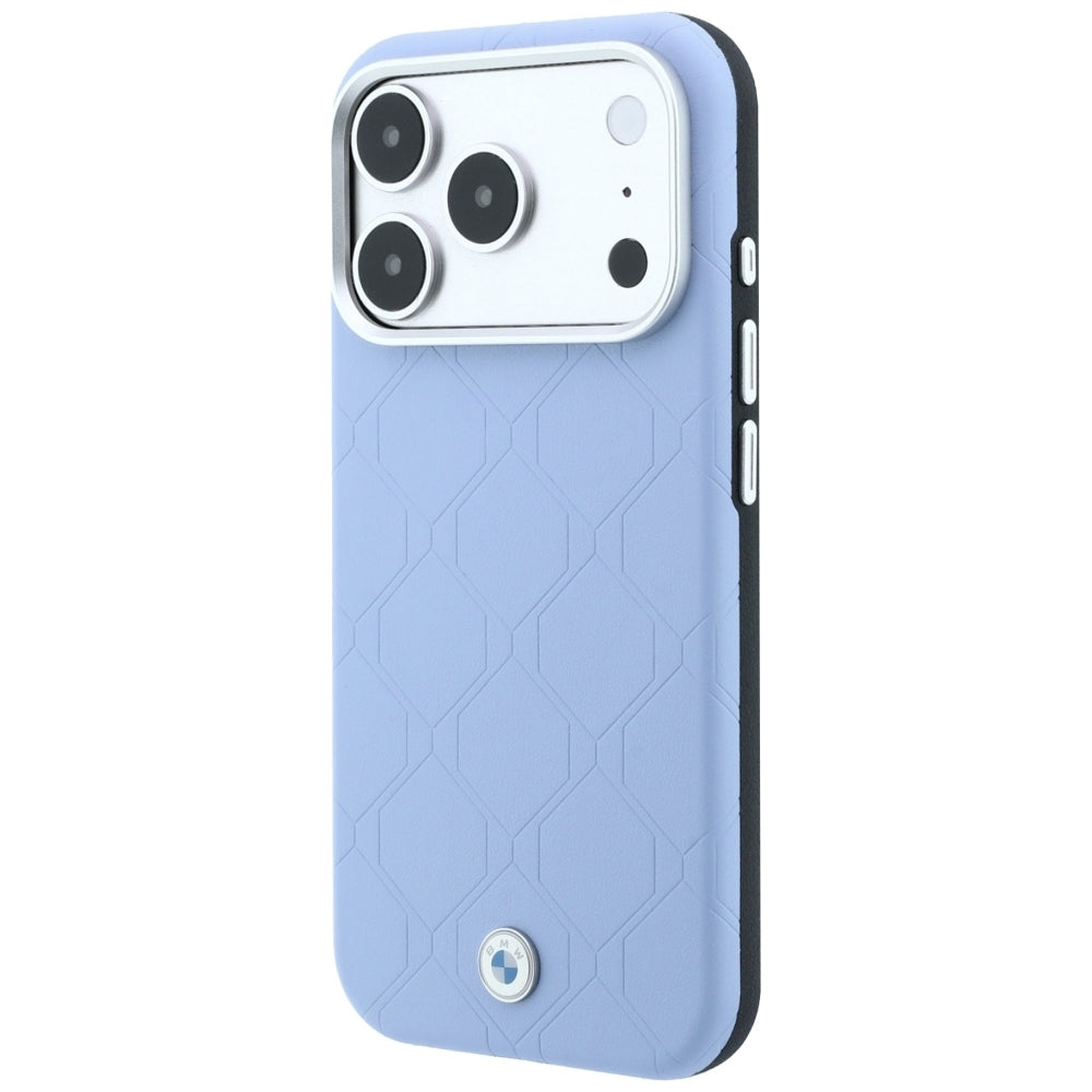 BMW iPhone 17 Pro/iPhone 18 Pro Skal Deboss Quilted Blå