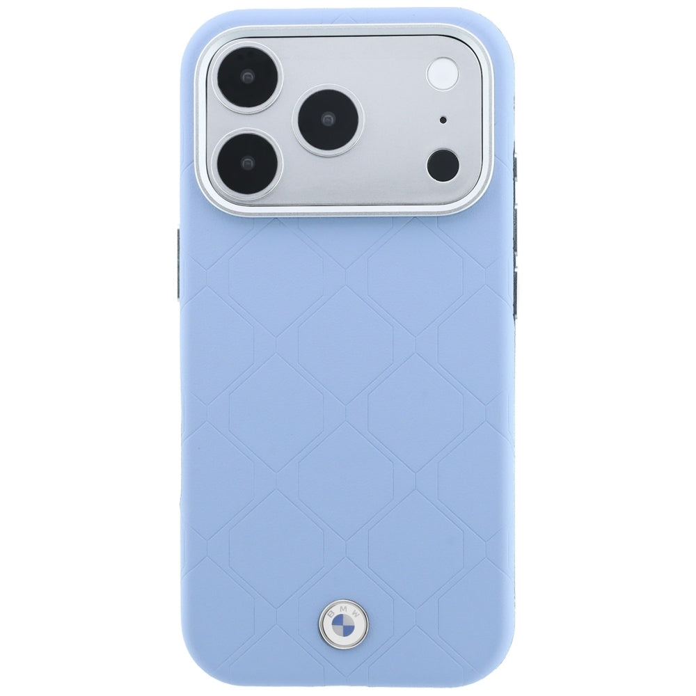 BMW iPhone 17 Pro/iPhone 18 Pro Skal Deboss Quilted Blå