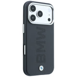 BMW iPhone 17 Pro/iPhone 18 Pro Skal Centered Deboss Grå
