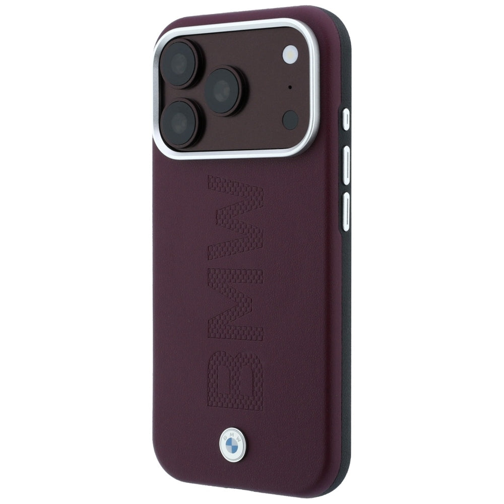 BMW iPhone 17 Pro Max/iPhone 18 Pro Max Skal Centered Deboss Burgundy