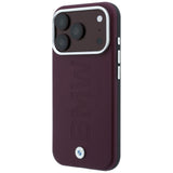 BMW iPhone 17 Pro Max/iPhone 18 Pro Max Skal Centered Deboss Burgundy