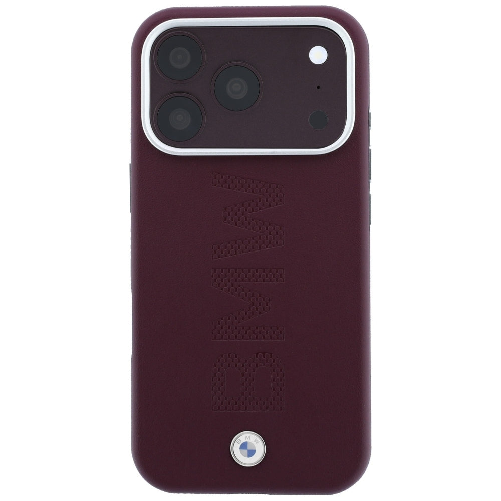 BMW iPhone 17 Pro Max/iPhone 18 Pro Max Skal Centered Deboss Burgundy