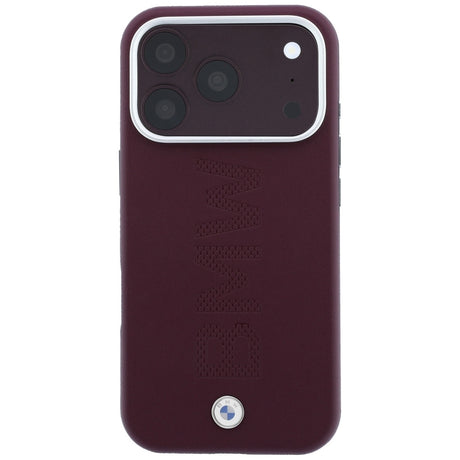 BMW iPhone 17 Pro Max/iPhone 18 Pro Max Skal Centered Deboss Burgundy