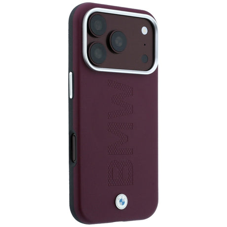 BMW iPhone 17 Pro Max/iPhone 18 Pro Max Skal Centered Deboss Burgundy
