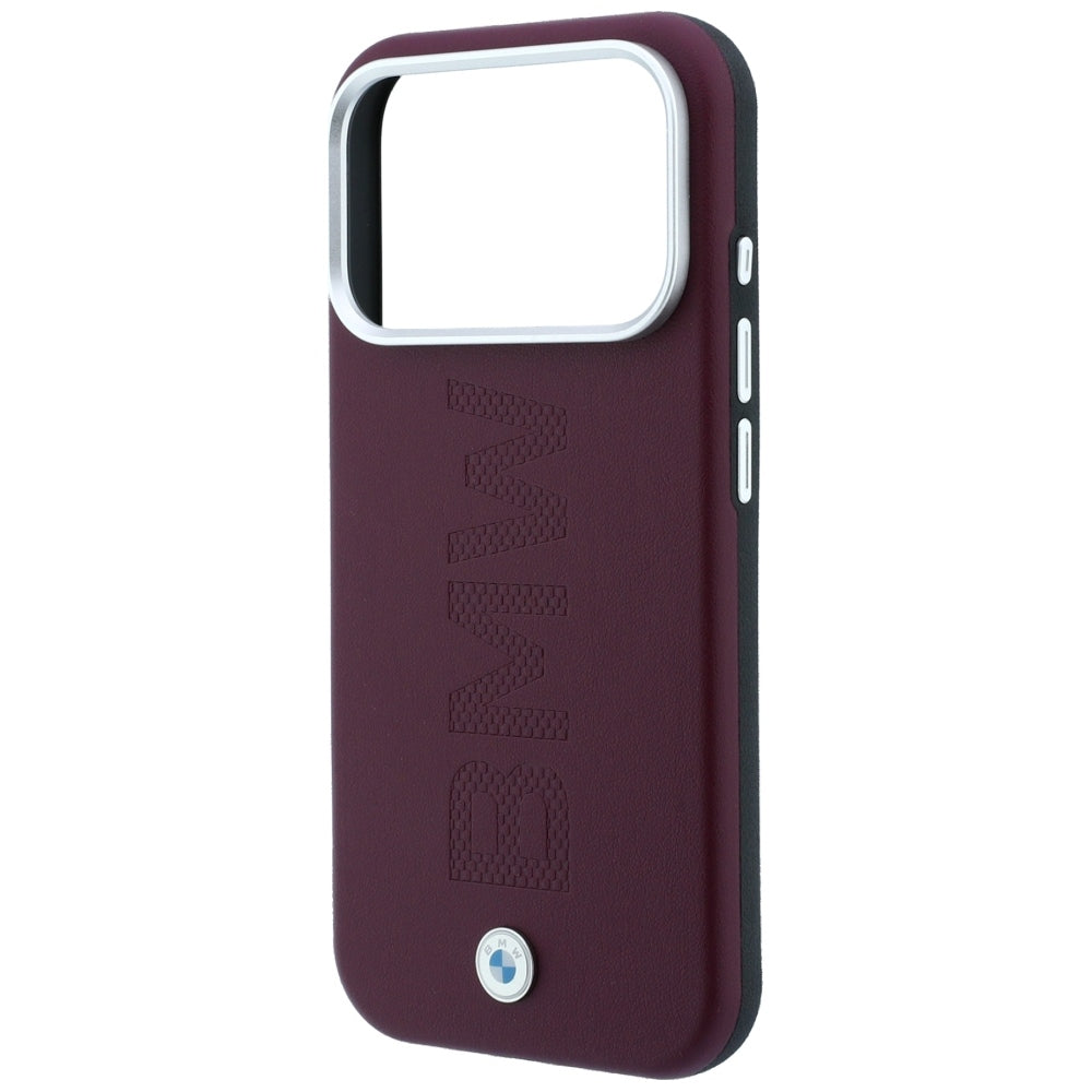 BMW iPhone 17 Pro Max/iPhone 18 Pro Max Skal Centered Deboss Burgundy